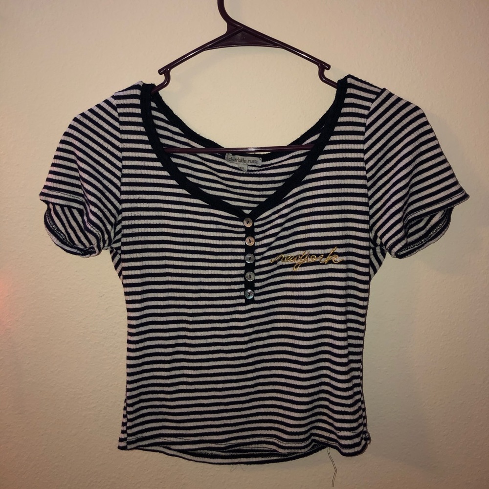 Cute Short Sleeve Crop Top